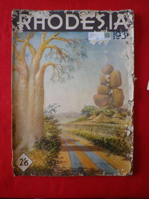 LOT 4 X MAGAZINES - PICTORIAL RHOD. 1936 + RHODESIAN ANNUALS 1945 / 1946 / 1949 - SOME DAMAGE (2373)