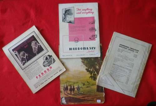 LOT 4 X MAGAZINES - PICTORIAL RHOD. 1936 + RHODESIAN ANNUALS 1945 / 1946 / 1949 - SOME DAMAGE (2373)