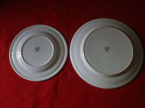 ROYAL RHODESIAN REGT.  -  QC MESS DINNER + SIDE PLATES -    OD`S  17.8cm / 22cm   (7166)