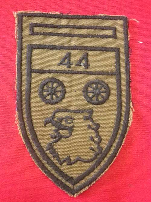 SADF - 44 PARA BRIGADE - FIELD WORKSHOP   LH SLIP ON SUBDUED FLASH -DINNES 5517     (2554)