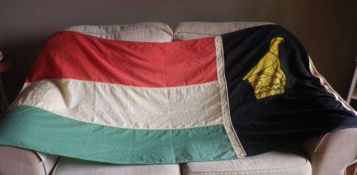 ZIMBABWE RHODESIA FLAG - BY  WILLIAM SMITH & GOUROCK - GOOD CONDITION  SIZE 179 cm X 83 cm    (7217)