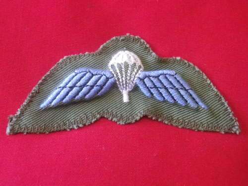 RHODESIAN ARMY - PADDED OPERATIONAL PARA WINGS FOR COMBAT DRESS - MOSTLY RLI & RAR            (3852)