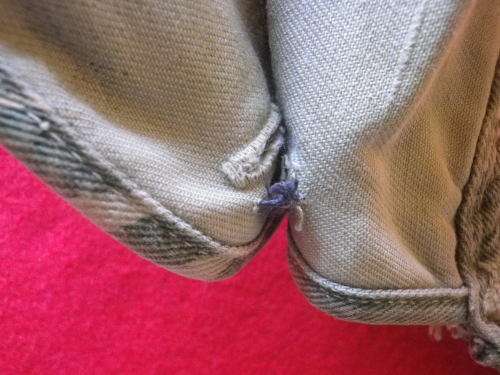 RHODESIAN ARMY - CAMMO CAP WITH DAYGLO INNER LINING - RIM 61cm/24" LARGE   (3819)