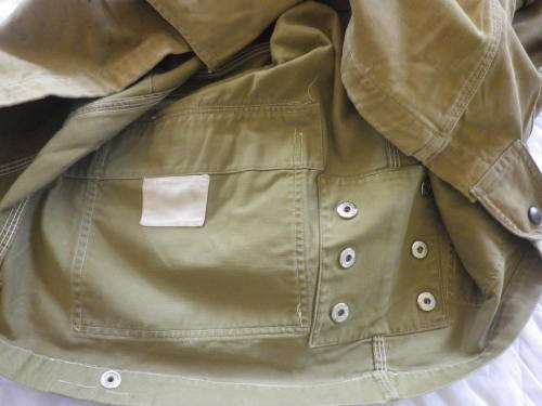 RHODESIAN ARMY ISSUED KHAKI PARA SMOCK 1960's - GOOD CONDITION - RARE -   (4566)