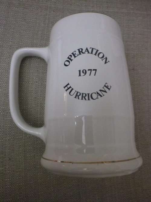 RHODESIAN BUSH WAR - OP HURRICANE - 1977   "ADVICE TO EVERY TERRORIST" MUG    MADE NORBEL  (505)
