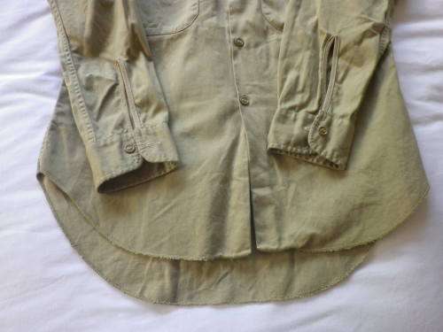 RHODESIAN LS KHAKI SHIRT - SIZE SMALL -SEE BELOW    (7332)