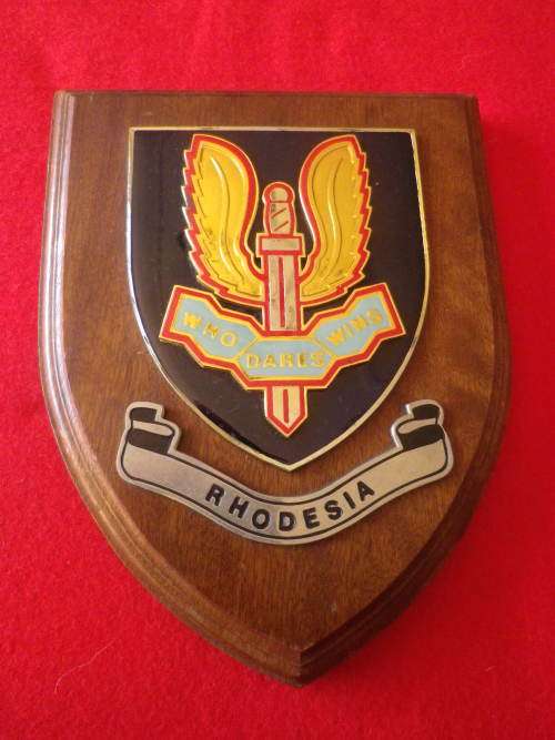 RHODESIA - SAS PLAQUE - MADE IN SA    (7346)