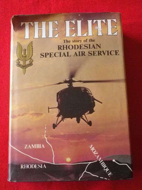 "THE ELITE - RHODESIAN SAS" - BY BARBARA COLE - SIGNED  HC  449Pgs.    DW HAS SOME TEARS    (1002)