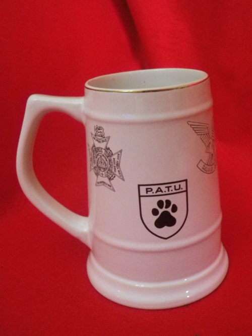 RHODESIAN MUG - SOME ARMY UNITS + AIR FORCE + BSAP - MADE WILLSGROVE    (564)