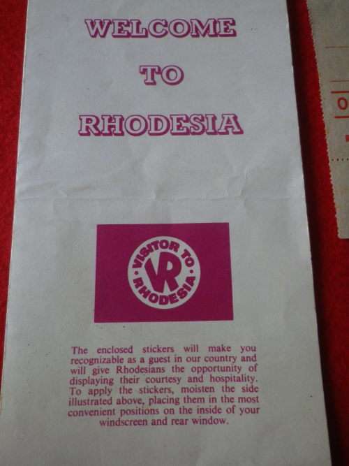 RHODESIA - TOURISM PAMPHLET RE RATION COUPONS + 1 & 5 UNIT COUPONS + 2 X FUEL RATION CARDS    (3864)