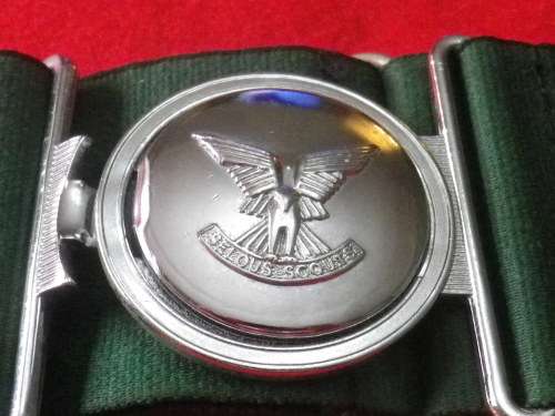 RHODESIAN SELOUS SCOUTS STABLE BELT - SCARCE - GOOD CONDITION    MAX LENGTH 97CM / 38"   (7354)