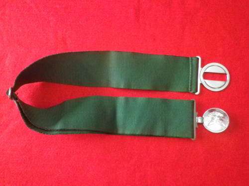 RHODESIAN SELOUS SCOUTS STABLE BELT - SCARCE - GOOD CONDITION    MAX LENGTH 97CM / 38"   (7354)