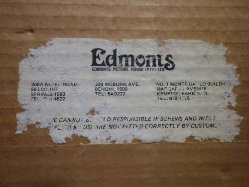 RHODESIA - RLI ORIGINAL CERTIFICATE OF SERVICE - C/SGT F. GERBER  - FRAMED 54X40cm  (3885)