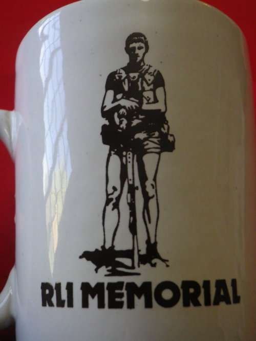 RHODESIAN LIGHT INFANTRY - TROOPIE MEMORIAL COFFEE MUG   MADE NORBEL    (3915)
