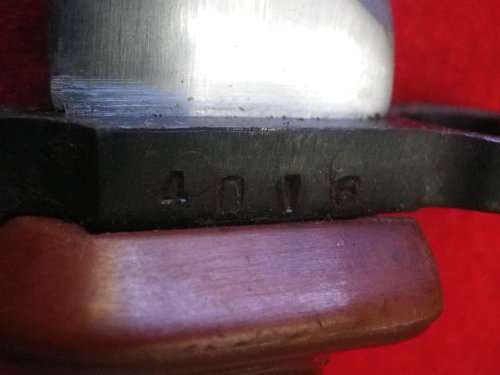 CHINESE KNIFE BAYONET + SCABBARD FOR AK74   - NO WIRE CUTTER MECHANISM    (4629)