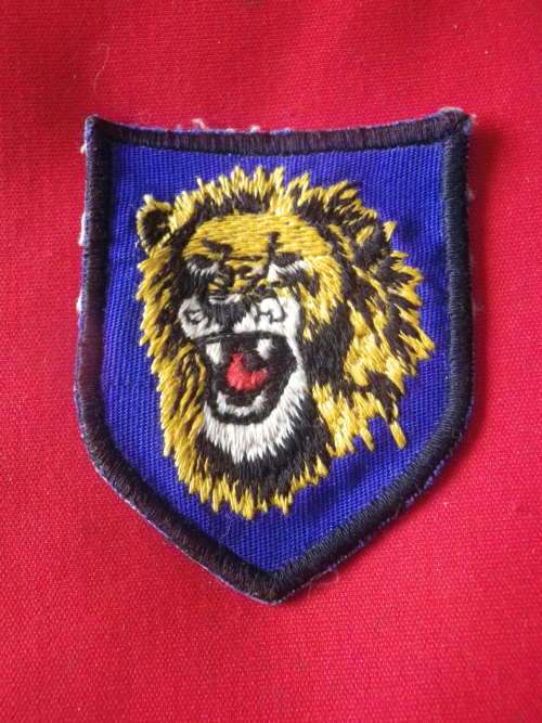 RHODESIAN ARMY - 4 BRIGADE (MIDLANDS) EMBROIDERED SHOULDER PATCH - SCARCE    (7384)