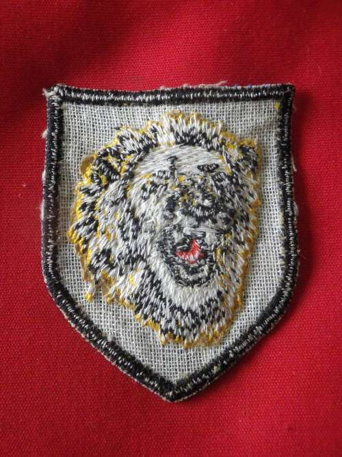 RHODESIAN ARMY - 4 BRIGADE (MIDLANDS) EMBROIDERED SHOULDER PATCH - SCARCE    (7384)