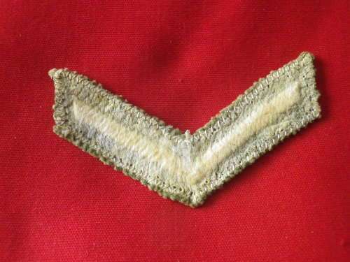 RHODESIAN ARMY - LANCE CORPORAL ARM BADGE - COMBAT DRESS      (3947)