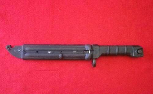 EAST GERMAN  KNIFE BAYONET + SCABBARD FOR AKM   - (4626)