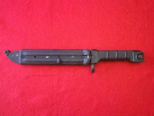 EAST GERMAN  KNIFE BAYONET + SCABBARD FOR AKM   - (4626)