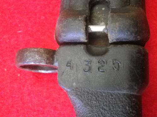 EAST GERMAN  KNIFE BAYONET + SCABBARD FOR AKM   - (4626)