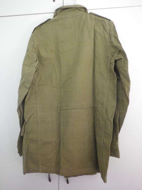 RHODESIAN ARMY PATT. KHAKI COMBAT JACKET - INTERNAL AFFAIRS? - INSCRIBED - RARE - SIZE 2 1976 (4580)
