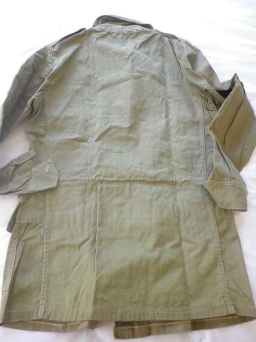 RHODESIAN ARMY PATT. KHAKI COMBAT JACKET - INTERNAL AFFAIRS? - INSCRIBED - RARE - SIZE 2 1976 (4580)