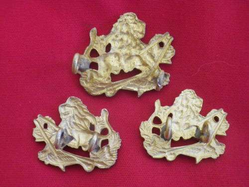 RHODESIA BSAP - GOLD ANODISED CAP + FACING PAIR COLLARS 1971-1981 (7427)