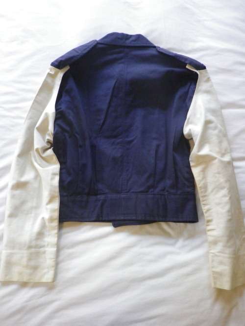 RHODESIA BSAP -  RIOT UNIFORM - DENIM BUNNY JACKET WITH TRAFFIC SLEEVES + TROUSERS + WEB BELT (7445)