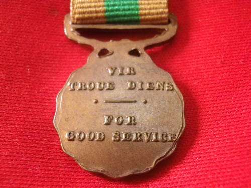 SADF - GOOD SERVICE (10 YEARS) MINIATURE MEDAL    (2637)