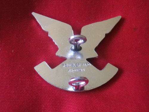 RHODESIA  - SELOUS SCOUTS OR'S ANODISED BERET BADGE - STAMPED REUTELER RHODESIA     (4655)