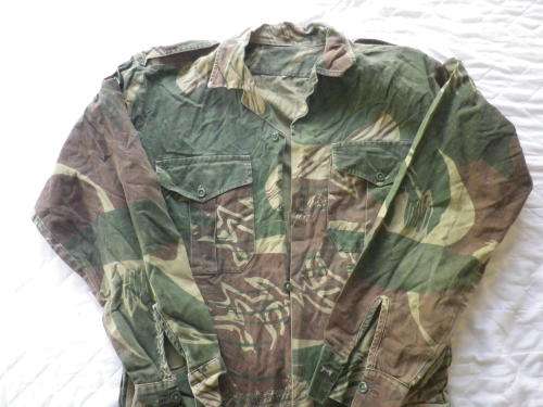 RHODESIAN ARMY - MADE UP CAMMO OVERALLS - JOINED TROUSERS + LS SHIRT - UNUSUAL   (7508)