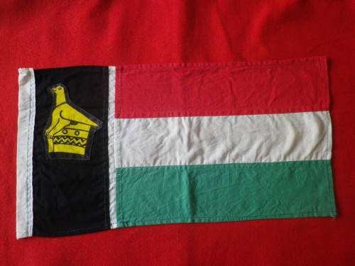 ZIMBABWE RHODESIA SMALL DISPLAY FLAG -  46 X 24 cm  (7566)