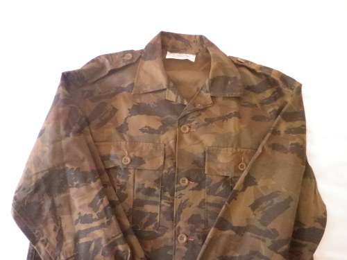 SA RAILWAYS POLICE - CAMMO LONG SLEEVE SHIRT  - SIZE 16 MADE HENOCHSBERG 1980        (4697)