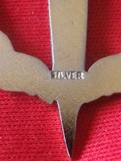 RECCE OPERATORS REPRO SILVER PROFICIENCY BADGE - SOLD AS FILLER     (2664)