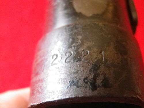 SADF - R1 BAYONET + NYLON SCABBARD - HAS UNION STAMP + SERIAL NUMBER     (4682)