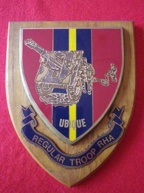 BRITISH ARMY - ROYAL HORSE ARTILLERY PLAQUE - REGULAR TROOP    (7648)