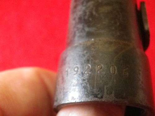 SADF - R1 BAYONET + NYLON SCABBARD - HAS UNION STAMP + SERIAL NUMBER     (4683)