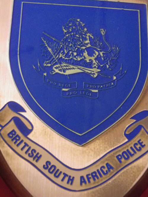 RHODESIA - BSAP PLAQUE - SOME TARNISH   (7665)