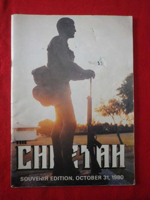 RHODESIAN LIGHT INFANTRY  `THE CHEETAH` MAG  - SOUVENIR EDITION OCTOBER, 1980  - MINOR DAMAGE (7686)