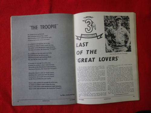 RHODESIAN LIGHT INFANTRY  `THE CHEETAH` MAG  - SOUVENIR EDITION OCTOBER, 1980  - MINOR DAMAGE (7686)