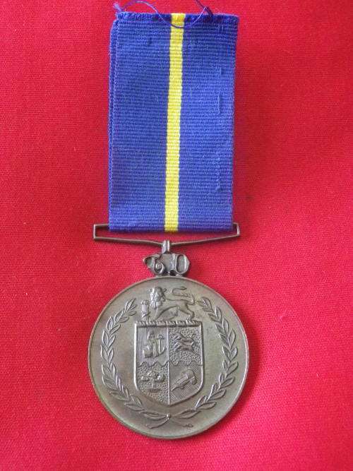 SAP - FULL SIZED MEDAL FOR FAITHFULL SERVICE (10 YEARS) - RECIPIENT ENGRAVED  (4782)