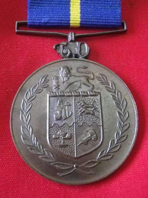 SAP - FULL SIZED MEDAL FOR FAITHFULL SERVICE (10 YEARS) - RECIPIENT ENGRAVED  (4782)