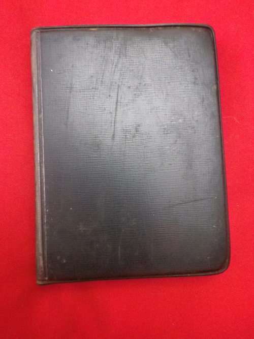 RHODESIAN ARMY - FIELD NOTE BOOK - SOME DISCOLOURATION + DIRT FROM OPS       (1046)