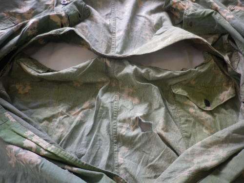 RHOD. WAR PICKUP - EX ZIPRA RUSSIAN (REVERSIBLE?)  CAMMO SNIPER SUIT- XL - RARE - SOME HOLES (4766)