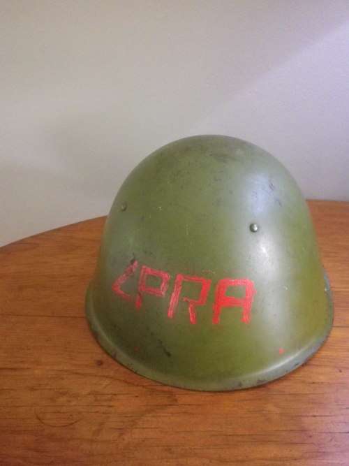RHODESIA / ZIM WAR PICK UP - RUSSIAN STEEL HELMET - EX ZIPRA - ENTUMBANE UPRISING READ BELOW  (4726)