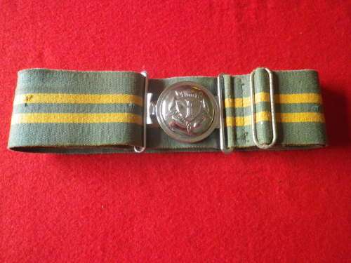 RHODESIAN INTELLIGENCE CORPS.  STABLE BELT SIZE M  - MAX LENGTH 84cm  / 33`                 (4824)