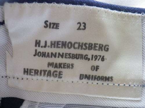 SA POLICE - UNIFORM + TIE + LEATHER LANYARD  - READ MORE BELOW  - MADE HENOCHSBERG - RELIST   (7802)