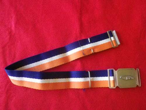 SADF - SA SCHOOL OF ARMOUR  STABLE BELT + BUCKLE   MAX LENGTH 102 cm / 40`  -   (4746)