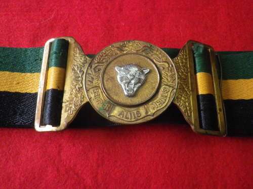 SADF - 6 SAI BN.  STABLE BELT - INSCRIBED  - MAX LENGTH 92cm / 36`   (4762)